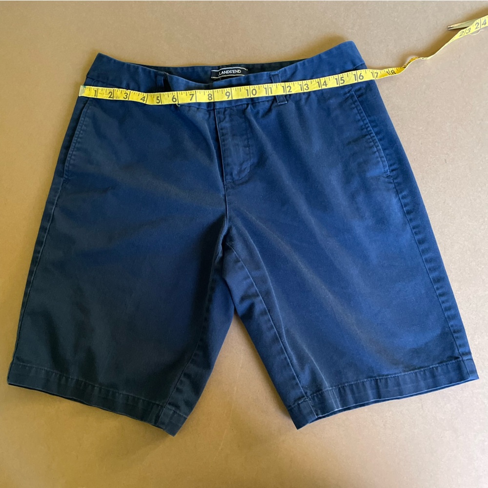Lands’ End Navy Blue Shorts - Picture 2 of 7